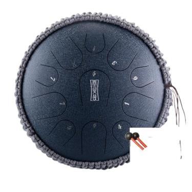 Imagem de Instrumento musical de pandeiro de percussão de língua de aço E Thereal 11 notas 32 cm C Tuning Handpan (Tipo d)