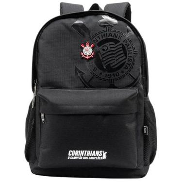Imagem de Mochila Xeryus B06 Esportiva Corinthians Unissex Preto, Preto branco, 