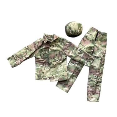 Imagem de harayaa Conjunto de uniforme com jaqueta e calça para figura de ação 1/6, presente para crianças, roupa estilosa em miniatura para boneco masculino de 30 cm.