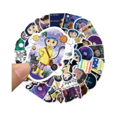 Imagem de Adesivos Do Filme De Terror Coraline E a Porta Secreta 50PCS Para Scra