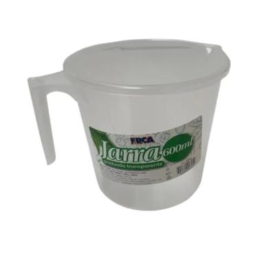 Imagem de Jarra Medidora de Plástico com Alça, 600 ml, Graduada com Bico Dosador