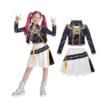 Imagem de Fantasia Infantil K-pop Zoey Rumi 2025 Para Cosplay De Filme, Vestido 