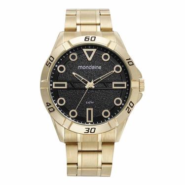 Imagem de Relogio Mondaine Masculino Ref:32558gpmvde1 Casual Dourado