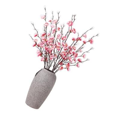 Imagem de GLOGLOW Outros Itens Decorativos Flor, Decoração de Seda Realista, Hastes Longas de 55 Cm, Casamento e Decoração de Casa Arranjo de Ameixa Falsa Nan (Rosa)