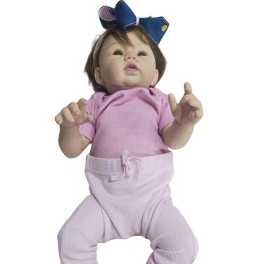 Imagem de Boneca Bebê Reborn Realista Em Silicone Soft - Toque Macio E Detalhes Incríveis