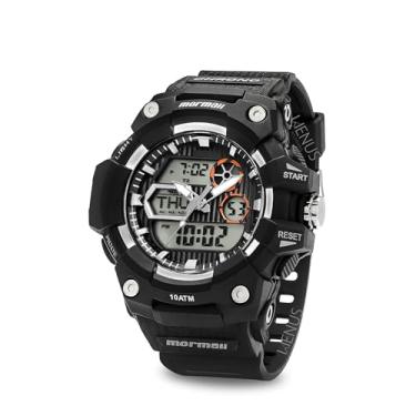 Imagem de Relógio Masculino Anadigi Esportivo De Pulso Preto Lcd Positivo A Prova D'água 100 Metros Visor Noturno Original