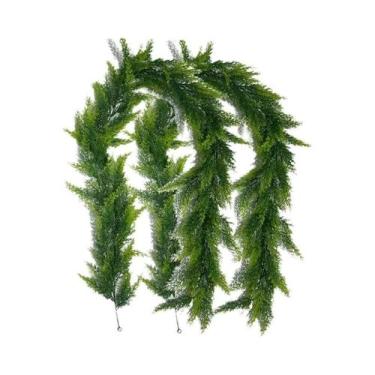 Imagem de Árvore De Pinheiro Artificial De 180cm Com Folhagens De Natal, Planta 