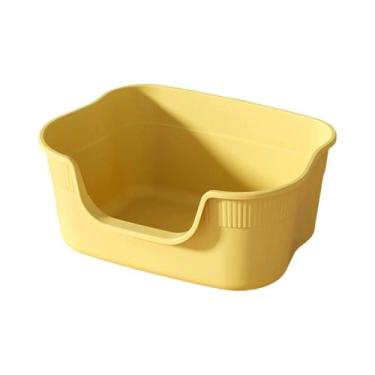 Imagem de Caixa De Areia Semi Fechada Anti Respingo Para Gatos Com Pá, Bandeja S