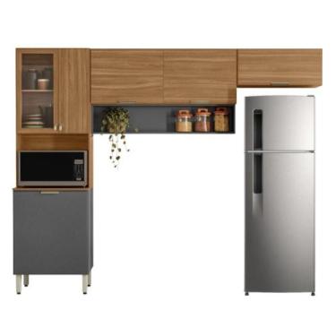 Imagem de Armário De Cozinha Compacta 6 Portas 2 Nichos Alba - Demóbile, Madeira