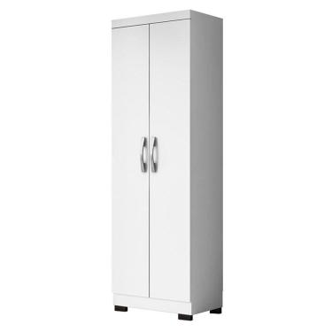 Imagem de Armário Multiuso 2 Portas New 2000192 Branco Tx com Pés Preto - Aramóveis