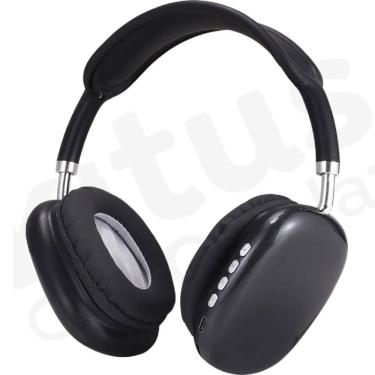 Imagem de Fone De Ouvido Bluettoth 5.0 Sem Fio Moderno Preto Elegante