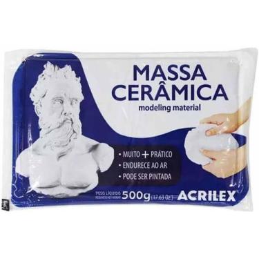 Imagem de Acrilex - Massa Ceramica Acrilex 500 g Branca