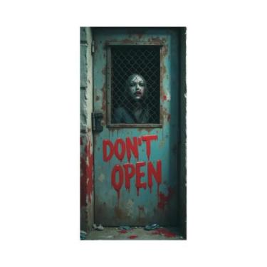 Imagem de Banner De Porta De Halloween 72x35 Polegadas Poliéster Fantasma Hospit