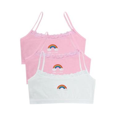 Imagem de Sutiãs De Treinamento Pequenos Com Estampa De Arco-Íris Para Meninas A