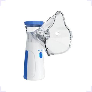 Imagem de Nebulizador Sem Fio Portátil Usb Inalação Cor Azul - Nebulizer