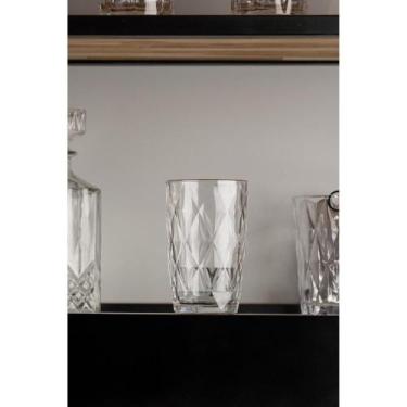 Imagem de Copo Alto com Fio de OuroDiamond Lyor 390ml Vidro - Wolff