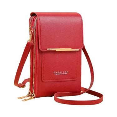 Imagem de Bolsa De Ombro Feminina De Couro Macio Com Tela Sensível Ao Toque, Car