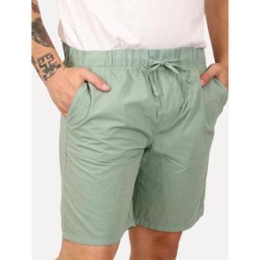 Imagem de Bermuda Dudalina Masculina Sarja Cordão Algodão Verde Menta-Masculino