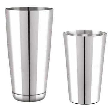 Imagem de Coqueteleira profissional tipo boston em inox 820ml para drinks - LEHA