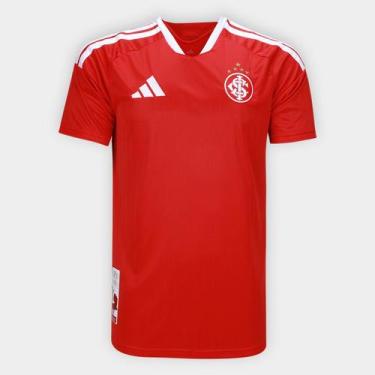 Imagem de Camisa Internacional I 26/27 s/n Torcedor Adidas Masculina, Vermelho, 