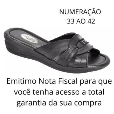 Imagem de Tamanco Sandália Feminina Ortopédica Em Couro 285 Antistress Conforto 