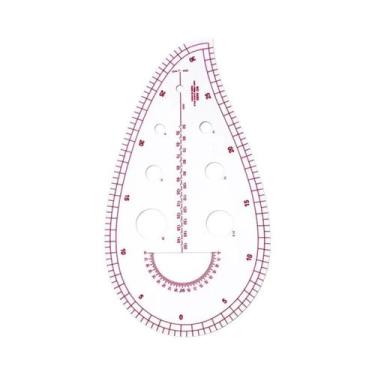 Imagem de Régua De Costura Transparente De Plástico Para Modelagem E Design De M
