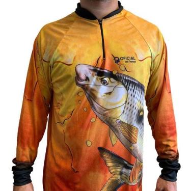 Imagem de Camisa de Pesca Proteção Solar UV Piapara - Oficial da Pesca P, EXG