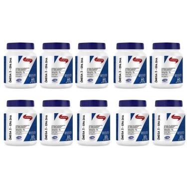 Imagem de Kit 10 Ômega 3 - 60 Cápsulas 1g - Vitafor-Unissex