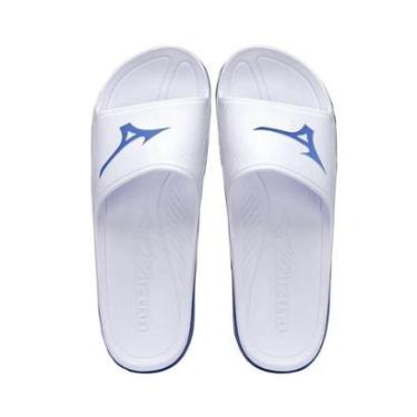 Imagem de Chinelo Slide Enerzy Branco e Azul - Mizuno-Masculino