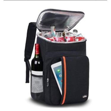 Imagem de Mochila Térmica Impermeável com Isolamento Térmico Antivazamento Espaç
