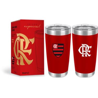 Imagem de Copo térmico stone 500 ml flamengo - BRASFOOT