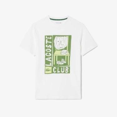 Imagem de Camiseta Lacoste Esportiva Estampada Masculina-Masculino