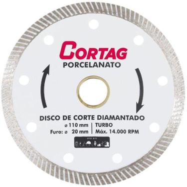 Imagem de Disco Diamantado Turbo Porcelanato - 60863 - Cortag Disco Diamantado T