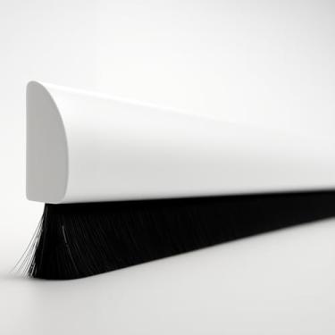 Imagem de Veda Porta Adesivo - Escova - Contra Poeiras e Insetos Vários Tamanhos - Youtek (Branco, 70 CM)