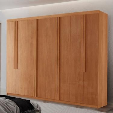 Imagem de Guarda Roupa Casal Persia MDF com 8 Portas 4 Gavetas Moderna Mobilia