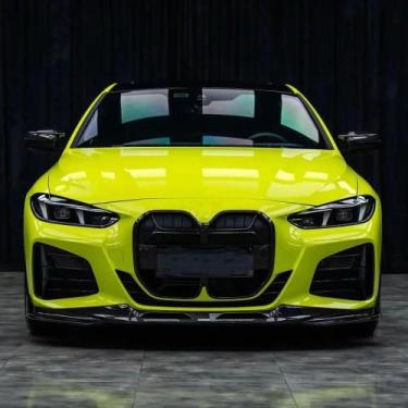 Imagem de Filme Vinílico PET Amarelo Para Envelopamento Automotivo Sem Bolhas Sã