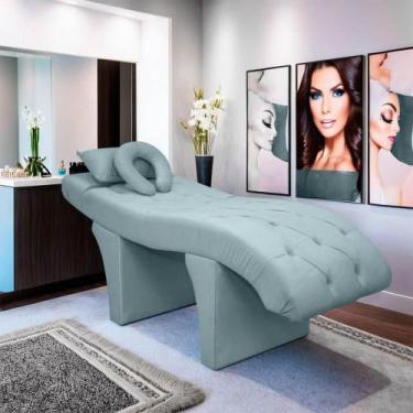 Imagem de Maca Lash Designer Cilios Estofada Estética Veludo Verde - SOFA STORE