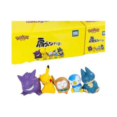 Imagem de Conjunto De Brinquedos De Figuras Pokémon Gengar Togepi Piplup Psyduck
