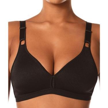 Imagem de Sutiã Demillus 61196/61096 Olimpo Bourbon Sem Aro E Sem Bojo, Preto, 4