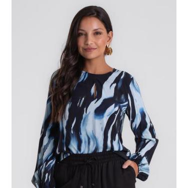 Imagem de Blusa Manga Longa Endless Feminina Azul, G, Azul