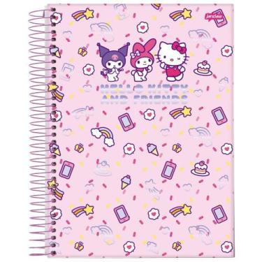 Imagem de Caderno Espiral Grande Universitário 1 Metéria Hello Kitty Besties For