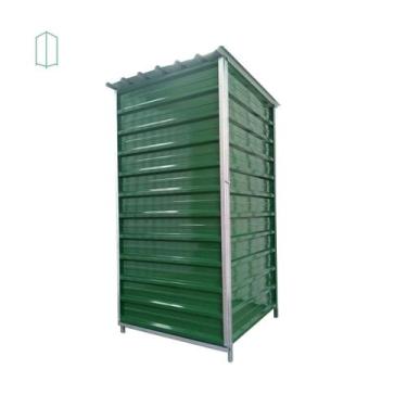 Imagem de Deposito de Aço Mod 01 verde 1,03 x 1,00 x 2,00m - Depósito de Jardim