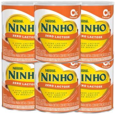 Imagem de Fórmula Ninho Zero Lactose 380G Nestlé Leite Ninho kit c/6 - nestle