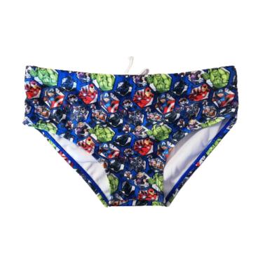 Imagem de Sunga Infantil Azul Vingadores 6 Anos - Basic +