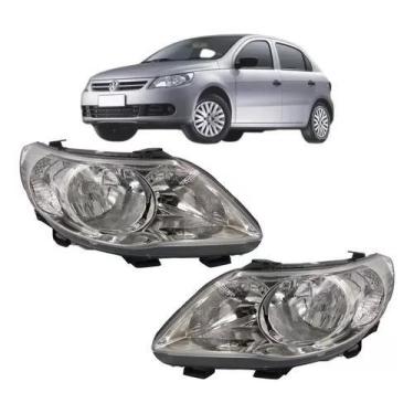 Imagem de Par farol gol voyage saveiro g5 2009 2010 11 2012 foco duplo - BBS ZEE