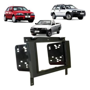 Imagem de Moldura 2 DIN Preta 7" Pol Fiamon VW Gol/Saveiro/Parati G3