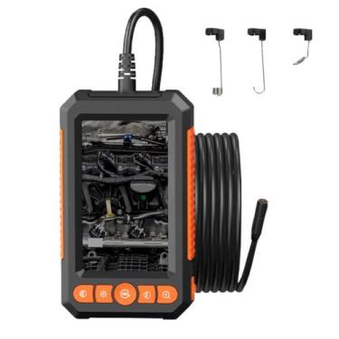 Imagem de Endoscópio 5m Sonda Câmera HD SDcard IP67 Inspeção Tubulações Diagnóst