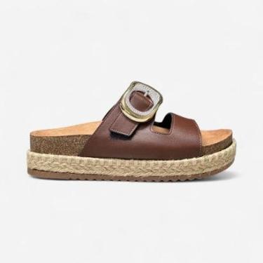 Imagem de Tamanco Plataforma Beira Rio Marrom-Feminino