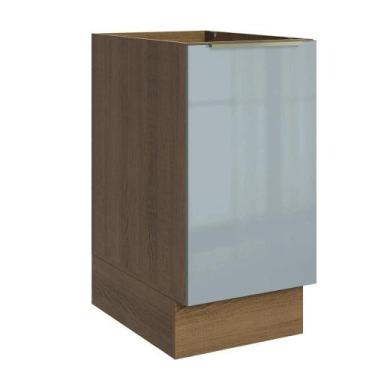 Imagem de Balcão De Cozinha 40 Cm 1 Porta (sem Tampo) Rustic/cinza Lux Madesa Ru