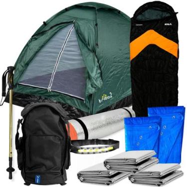 Imagem de Kit 11 Pçs Legendários Completo Mochila Barraca Acampamento - Summer